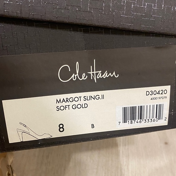 Cole Haan Slingback Heels Shoes 8 with box - Picture 6 of 6